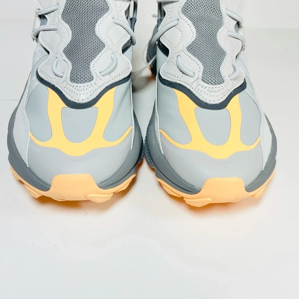 Adidas Ozweego Flipshield Men’s Sneakers Grey Acid Orange Shoes‎ FX6045 Size 8